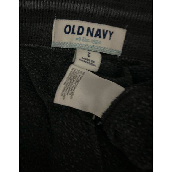 Old Navy Y2K Sweat Pants Womens Gray LG Boot Cut Embroidered Spellout Grunge 00s - Picture 8 of 9